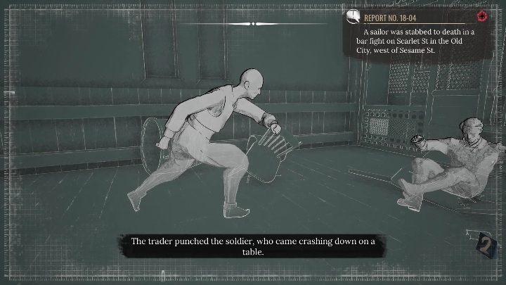 2nd place: A bald man who pushes another customer needs to appear here - Sherlock Holmes Chapter One: The Collie Shangles - walkthrough - Police cases - Sherlock Holmes Chapter One Guide