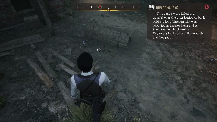 1st evidence: It's broken bottles - Sherlock Holmes Chapter One: Splitting the Loot - walkthrough - Police cases - Sherlock Holmes Chapter One Guide