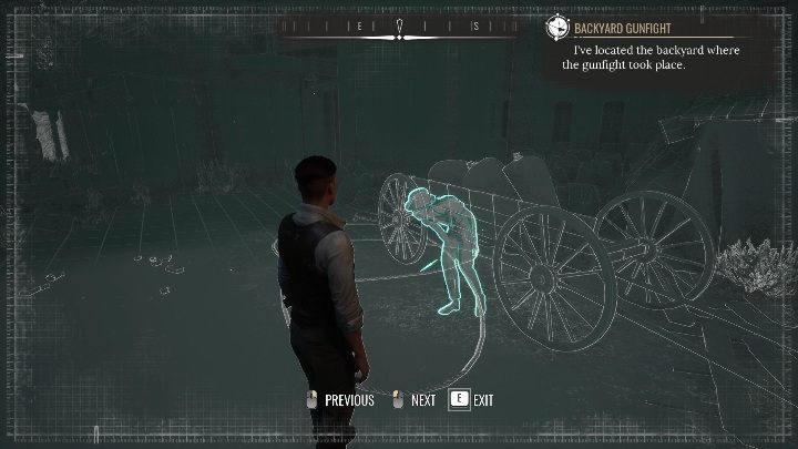 1st place: In this case, this place belongs to a man bending down to his leg - Sherlock Holmes Chapter One: Splitting the Loot - walkthrough - Police cases - Sherlock Holmes Chapter One Guide