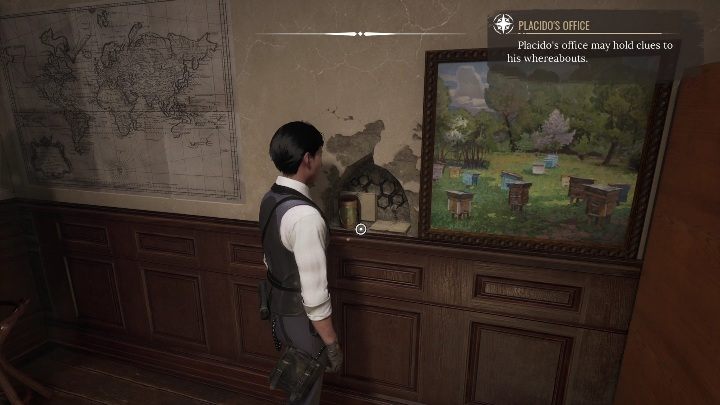 You will discover a painting that needs to be moved - Sherlock Holmes Chapter One: Plan Bee - walkthrough - Police cases - Sherlock Holmes Chapter One Guide