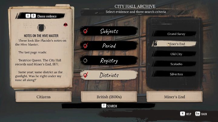 In the documents you have to pin - Sherlock Holmes Chapter One: Plan Bee - walkthrough - Police cases - Sherlock Holmes Chapter One Guide