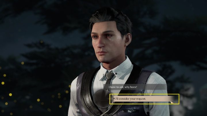 Then select the dialog options - Sherlock Holmes Chapter One: Plan Bee - walkthrough - Police cases - Sherlock Holmes Chapter One Guide