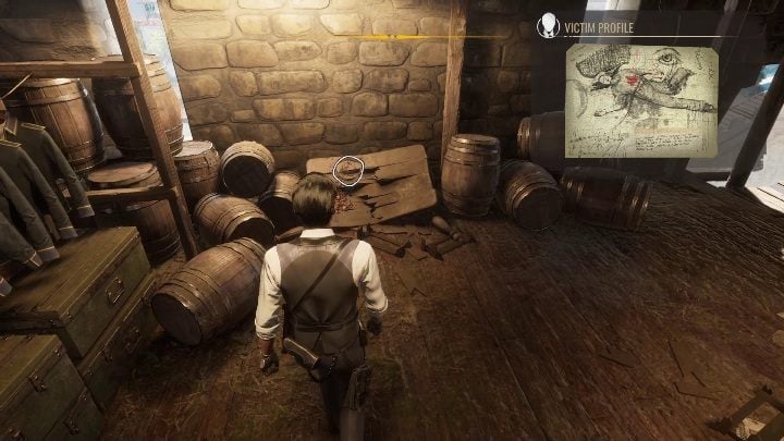 Once inside the tower, look around - Sherlock Holmes Chapter One: Love, Death, and Cordona - walkthrough, solution - Mycroft Cases - Sherlock Holmes Chapter One Guide