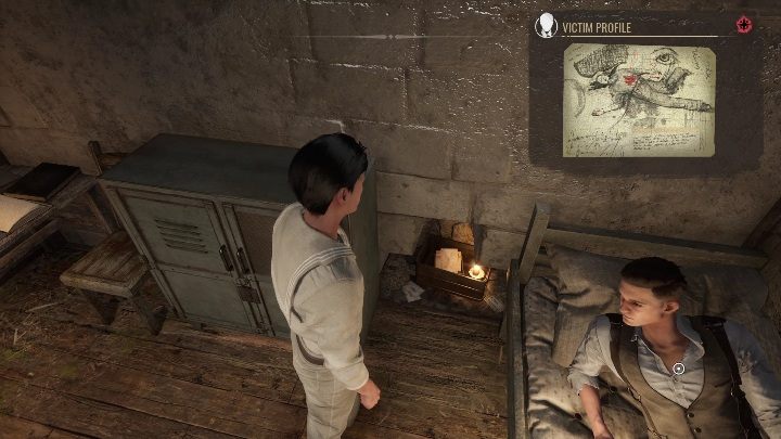 Once you got these, move the cabinet to reveal a hole in the wall that stores more private items of the victim - Sherlock Holmes Chapter One: Love, Death, and Cordona - walkthrough, solution - Mycroft Cases - Sherlock Holmes Chapter One Guide