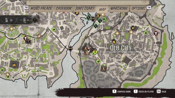 The House of the Eagle is located in the western part of Old City, right near the market - Sherlock Holmes Chapter One: Love, Death, and Cordona - walkthrough, solution - Mycroft Cases - Sherlock Holmes Chapter One Guide