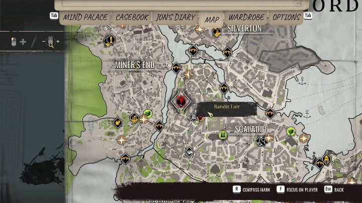 1 - Sherlock Holmes Chapter One: Bandit Lairs - list of all - Secrets & Collectibles - Sherlock Holmes Chapter One Guide