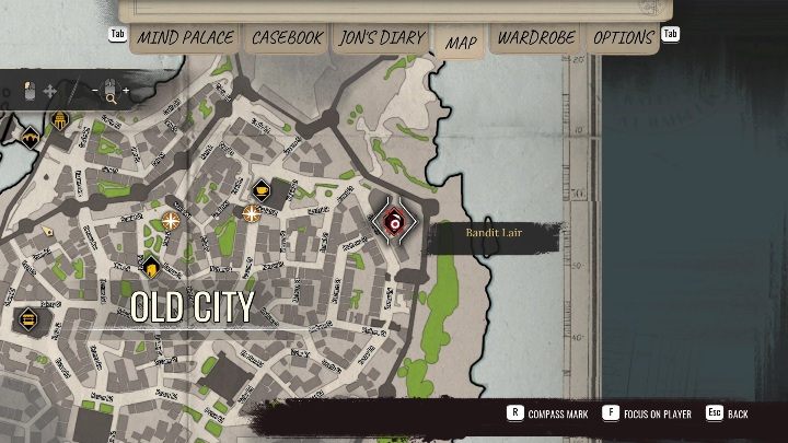 Location: Old City, east of Golden Eel - Sherlock Holmes Chapter One: Bandit Lairs - list of all - Secrets & Collectibles - Sherlock Holmes Chapter One Guide