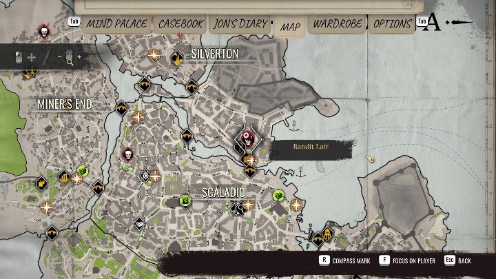 4 - Sherlock Holmes Chapter One: Bandit Lairs - list of all - Secrets & Collectibles - Sherlock Holmes Chapter One Guide