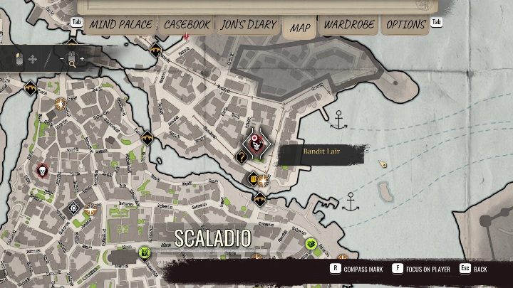 Location Silverton, north of Drinking Dutchman - Sherlock Holmes Chapter One: Bandit Lairs - list of all - Secrets & Collectibles - Sherlock Holmes Chapter One Guide