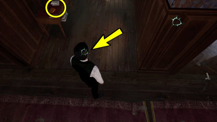 Opposite the door you will find more footprints and a letter on the table - Sherlock Holmes The Awakened: Arnesons Mansion - Sherlock Holmes The Awakened: Chapter 5 - Arnesons Mansion - Sherlock Holmes The Awakened Walkthrough