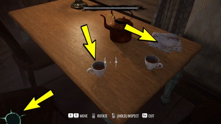 Go straight, past the stairs and turn left into the kitchen - Sherlock Holmes The Awakened: Arnesons Mansion - Sherlock Holmes The Awakened: Chapter 5 - Arnesons Mansion - Sherlock Holmes The Awakened Walkthrough