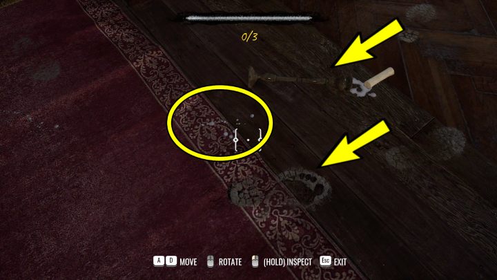 Approach the traces near the door with horse symbol and check - Sherlock Holmes The Awakened: Arnesons Mansion - Sherlock Holmes The Awakened: Chapter 5 - Arnesons Mansion - Sherlock Holmes The Awakened Walkthrough