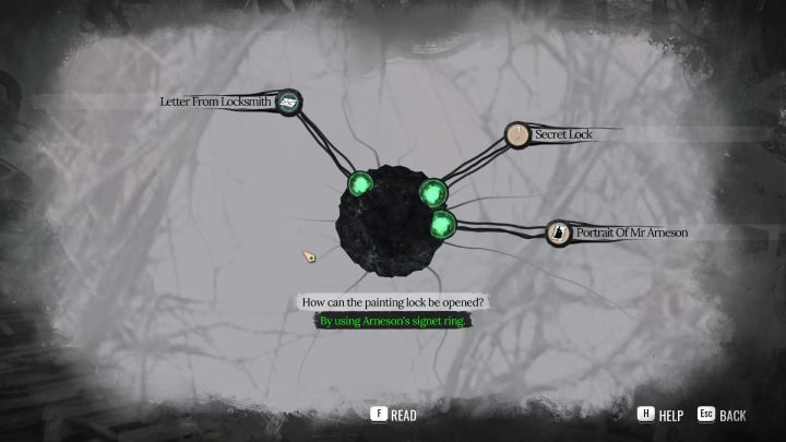 Enter the Mind Palace and choose following answers for How can the Painting Lock Be Opened - Sherlock Holmes The Awakened: Arnesons Mansion - Sherlock Holmes The Awakened: Chapter 5 - Arnesons Mansion - Sherlock Holmes The Awakened Walkthrough