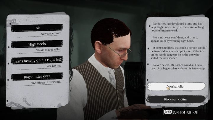 Choose one of the two options and make a profile for Mr - Sherlock Holmes The Awakened: Chapter 1, Barnes Bookshop - Sherlock Holmes The Awakened: Chapter 1 - Baker Street - Sherlock Holmes The Awakened Walkthrough