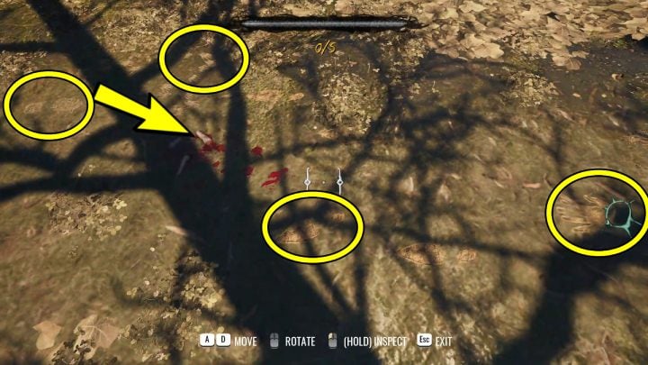 Go into the direction of the lake and on the ground investigate - Sherlock Holmes The Awakened: Garden of Arnesons Mansion - Sherlock Holmes The Awakened: Chapter 5 - Arnesons Mansion - Sherlock Holmes The Awakened Walkthrough