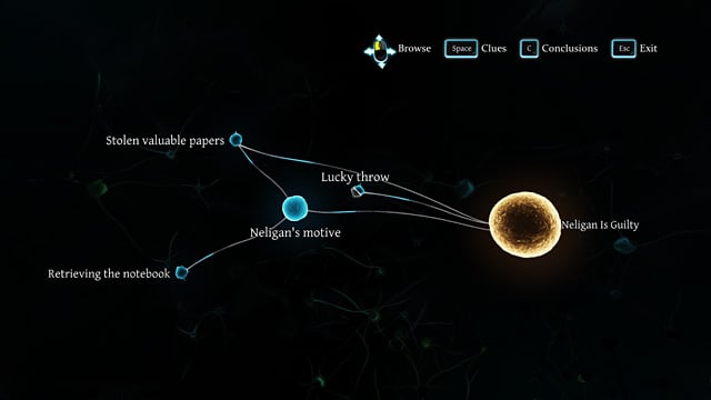 If you select Lucky throw, you can end the investigation now (the conclusion might not be right). - Sherlock Holmes Crimes and Punishments: Examine Liam Hurtleys and John Neligans belongings and talk to the suspects - Sherlock Holmes Crimes and Punishments: The Fate of Black Peter - Sherlock Holmes: Crimes and Punishments Game Guide