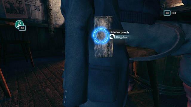 Planting the pouch. - Sherlock Holmes Crimes and Punishments: Check Patrick Cairns - Sherlock Holmes Crimes and Punishments: The Fate of Black Peter - Sherlock Holmes: Crimes and Punishments Game Guide