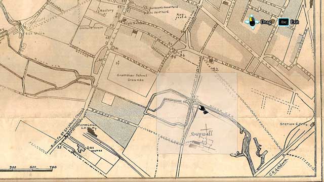 Move the small map across the big one to place it near the bottom-right corner - Sherlock Holmes Crimes and Punishments: What important discovery was Sir Rodney about to make? - Sherlock Holmes Crimes and Punishments: Blood Bath - Sherlock Holmes: Crimes and Punishments Game Guide