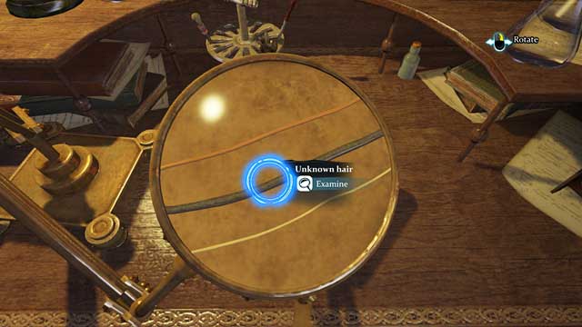 Three different hair strands. - Sherlock Holmes Crimes and Punishments: Request Wiggins assistance in locating the right circus - Sherlock Holmes Crimes and Punishments: A Half Moon Walk - Sherlock Holmes: Crimes and Punishments Game Guide