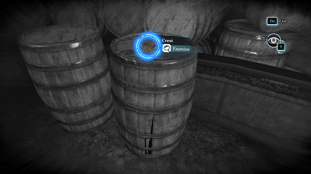 The Crest on the barrel - visible only when Holmess talent is active. - Sherlock Holmes Crimes and Punishments: Request Wiggins assistance in locating the right circus - Sherlock Holmes Crimes and Punishments: A Half Moon Walk - Sherlock Holmes: Crimes and Punishments Game Guide