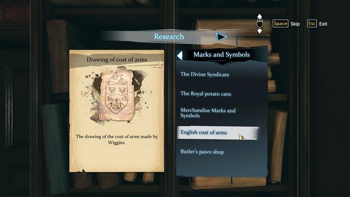 Walk towards the table and pick up the Drawing of Coat of Arms - Entering The Lord Marshs Estate and Analyzing The Evidence | Walkthrough - Prey Tell | Walkthrough - Sherlock Holmes: The Devils Daughter Game Walkthrough