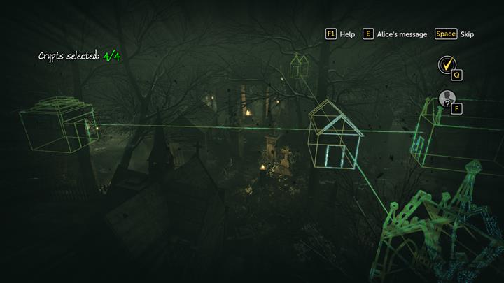 The four graves will mark the location you are looking for - Cemetery | Walkthrough - Fever Dreams | Walkthrough - Sherlock Holmes: The Devils Daughter Game Walkthrough