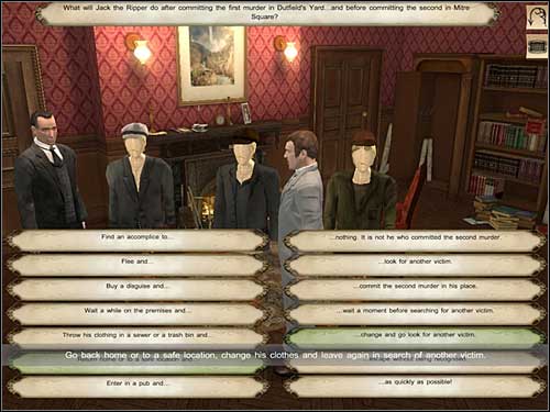 The new board will be shown - Baker Street, 9th October 1888 - part 2 - Walkthrough - Sherlock Holmes vs. Jack the Ripper - Game Guide and Walkthrough