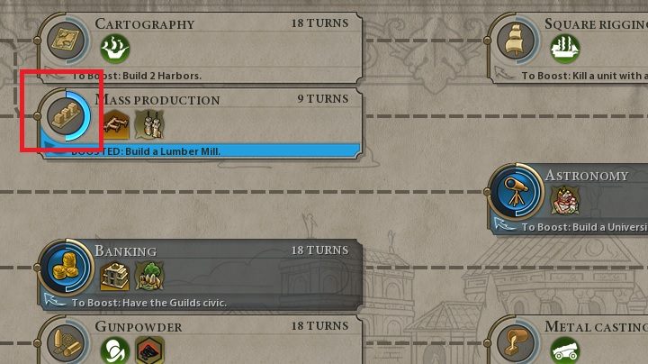The research for which Eureka has been unlocked is marked very clearly. - Civilization 6: General information - tips, how to unlock new technologies? - Technology tree - Sid Meiers Civilization VI Game Guide