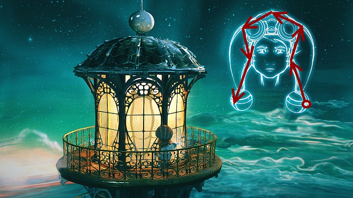 Then go around and click third star cluster - Final | Walkthrough - Walkthrough - Silence: The Whispered World 2 Game Guide