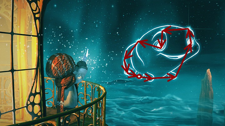 Go around as you see fourth star cluster - Final | Walkthrough - Walkthrough - Silence: The Whispered World 2 Game Guide