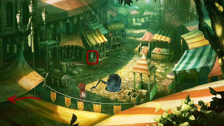 Then go to the market place on the right - Chapter Three | Walkthrough - Walkthrough - Silence: The Whispered World 2 Game Guide