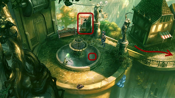 As Sadwick take coins from the well (if you do this ten times, you will get Unfulfilled dreams achievement) - Chapter Three | Walkthrough - Walkthrough - Silence: The Whispered World 2 Game Guide