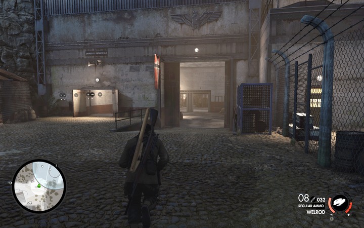 Go to the main warehouse - The vaccine and shipments target destination | Mission 4 Lorino Dockyard - Mission 4: Lorino Dockyard - Sniper Elite 4 Game Guide