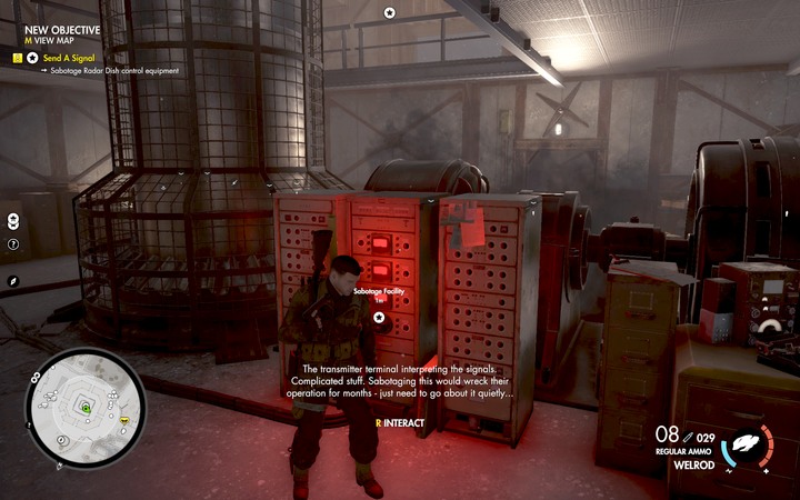 The second option is the sabotage inside the bunker - The second document, the antenna and the fifth cannon | Magazzeno Facility - Mission 6: Magazzeno Facility - Sniper Elite 4 Game Guide