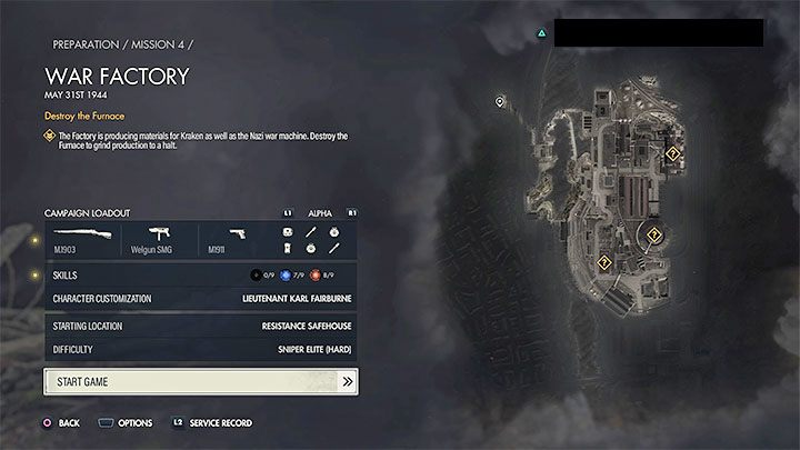 An important feature of Sniper Elite 5 is that you can prepare for each mission, which is primarily about the choice of weapons and equipment - Sniper Elite 5: All missions - list - Walkthrough - Sniper Elite 5 Guide, Walkthrough