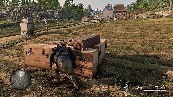 We strongly advise against the middle path - Sniper Elite 5: Infiltrating the Chateau and finding Mollers office (mission 2) - walkthrough - Mission 2 - Occupied Residence - Sniper Elite 5 Guide, Walkthrough