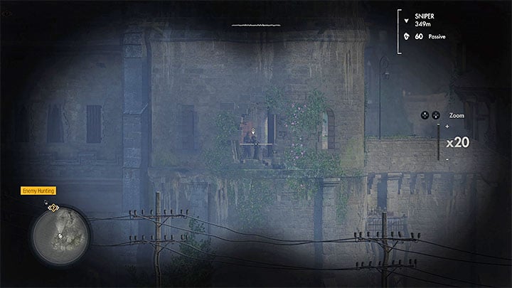 Try to eliminate as many enemies as possible from the beach (including those traveling by motorcycle) and from the buildings below - Sniper Elite 5: Infiltrating the island and determining the meeting place (mission 3) - walkthrough - Mission 3 - Spy Academy - Sniper Elite 5 Guide, Walkthrough