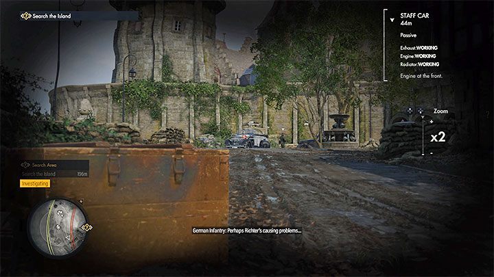 The game will not show you the exact target marker of the mission - Sniper Elite 5: Infiltrating the island and determining the meeting place (mission 3) - walkthrough - Mission 3 - Spy Academy - Sniper Elite 5 Guide, Walkthrough