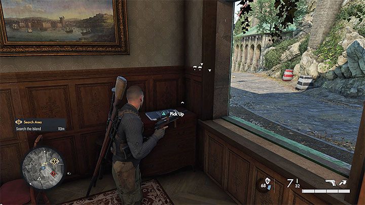 You have to reach the checkpoint in the middle of the map, where the road forks and one of the paths leads towards the largest monastery building - Sniper Elite 5: Infiltrating the island and determining the meeting place (mission 3) - walkthrough - Mission 3 - Spy Academy - Sniper Elite 5 Guide, Walkthrough