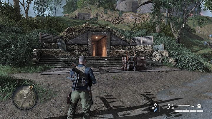 Using the tunnel is an alternative way to get close to the radar, i - Sniper Elite 5: Mission 1 (Atlantic Wall) map and description of the location - Mission 1 - Atlantic Wall - Sniper Elite 5 Guide, Walkthrough