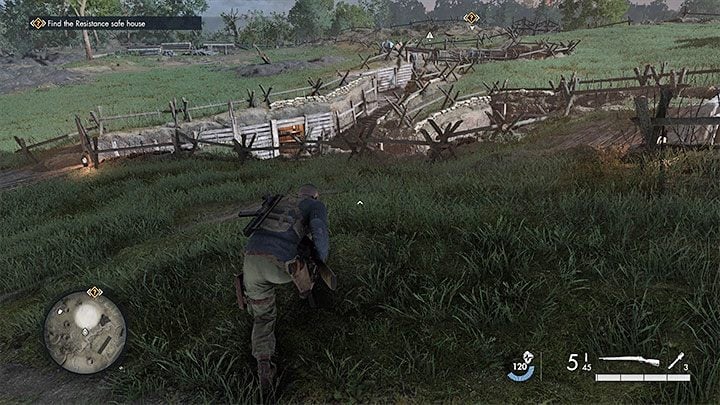 They are located to the south of the radar tower (the mission's main target) and the bunker below it - Sniper Elite 5: Mission 1 (Atlantic Wall) map and description of the location - Mission 1 - Atlantic Wall - Sniper Elite 5 Guide, Walkthrough