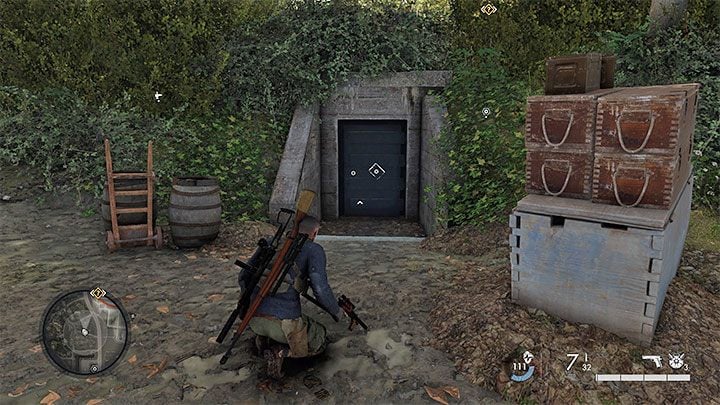 Using the old tunnels is the best method of infiltrating the chateau, i - Sniper Elite 5: Mission 2 (Occupied Residence) map and description of the location - Mission 2 - Occupied Residence - Sniper Elite 5 Guide, Walkthrough