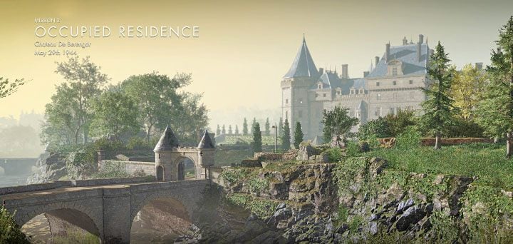 The main area of the second story mission in Sniper Elite 5 is Chateau De Berengar - Sniper Elite 5: Mission 2 (Occupied Residence) map and description of the location - Mission 2 - Occupied Residence - Sniper Elite 5 Guide, Walkthrough