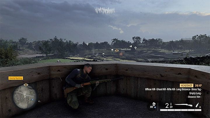 The task of destroying the enemy gun is not on the list from the very beginning of the mission, but you will learn about it while exploring the map - Sniper Elite 5: Neutralizing the Mirus Battery (mission 5) - walkthrough - Mission 5 - Festung Guernsey - Sniper Elite 5 Guide, Walkthrough