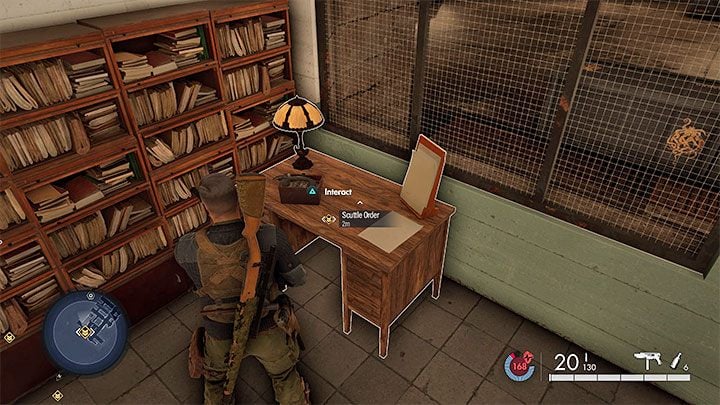 With the obtained Scuttle Code, you have to go to the Underground Hospital in the central part of the map, and its infiltration is described on a separate page: Finding Stealth Plates - Sniper Elite 5: Neutralizing the Mirus Battery (mission 5) - walkthrough - Mission 5 - Festung Guernsey - Sniper Elite 5 Guide, Walkthrough