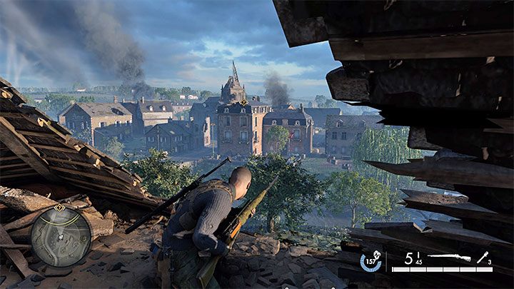 This is a mandatory task assuming you don't decide to explore the bridge on the east - Sniper Elite 5: Mission 6 (Liberation) map and location description - walkthrough - Mission 6 - Liberation - Sniper Elite 5 Guide, Walkthrough