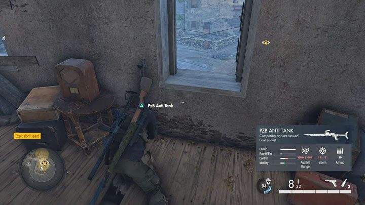 The second direct hit will most likely still not be enough to destroy the Tiger - Sniper Elite 5: Liberating the northern town (mission 6) - walkthrough - Mission 6 - Liberation - Sniper Elite 5 Guide, Walkthrough