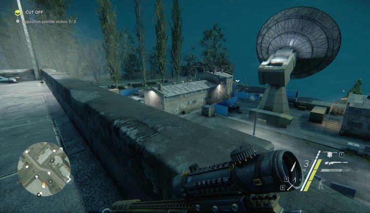 To reach another satellite dish, you can use the following path - Cut Off | Act 1 | Walkthrough - Act 1 - Sniper: Ghost Warrior 3 Game Guide
