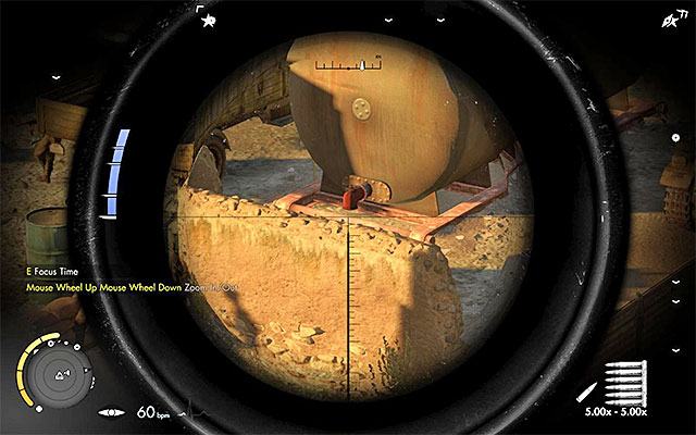 The second important thing that you can do here is to destroy the vehicles in the motorpool (number 9 on the map), namely the truck and the tank - Sniper Elite 3 Afrika: Exploring the central part of the map - Sniper Elite 3 Afrika: Mission 3 - Halfaya Pass - Sniper Elite III: Afrika Game Guide