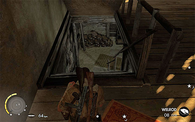 One of the ways to the basement - Sniper Elite 3 Afrika: Exploring the central part of the map - Sniper Elite 3 Afrika: Mission 3 - Halfaya Pass - Sniper Elite III: Afrika Game Guide